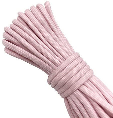 Cozylkx 5 Yards Glow in the Dark Rope 4mm Luminous Paracord Lanyard Climbing Camping Tent Rope,Pink