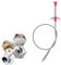 Nettoyeur de vidange 60 cm/23,6 tiges de vidange flexibles pour évier de cuisine avec tube à ressort facile à utiliser brosse de nettoyage d'évier réutilisable pour évier de cuisine