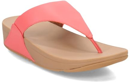 Fitflop Femme Tige d'orteil en Cuir Lulu Sandale, Rosy Coral, 43 EU
