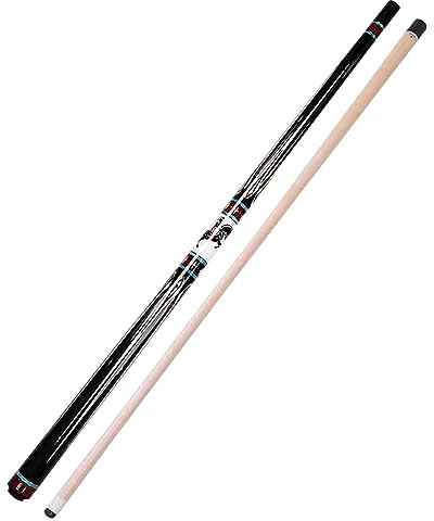 SciAza Pool cue Billard Queue Snooker cue1/2 geteiltes handgefertigtes schwarzes Acht-Kugel-Queue, 147 cm, 12,75 mm neun Kugeln, 19–20 Unzen(Color:B,Size:3)
