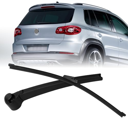 Heckscheibenwischer Armblatt, Scheibenwischer Wischer Set, Heckscheibenwischerarmblattsatz Ersatz Kompatibel mit Volkswagen Tiguan 2008-2016