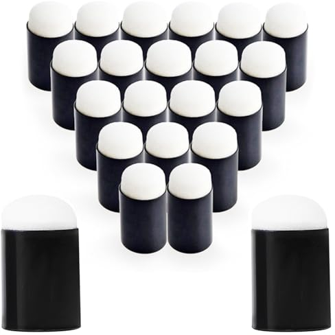 10 Stück Multifunktional Fingerschwamm,Zeichnung Schaum für DIY Vorlagen,Gemälde,Druckfarben,Kartenherstellung,Kunsthandwerk,Finger Schwamm Daubers Malerei Haltbarer Kunststoffgriff Handwerk Zeichnen