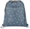 coocazoo Turnbeutel „Bloomy Daisy”, hellgrau, mit Reißverschlussfach und Kordelzug, reflektierende Elemente, Schlaufen zur Befestigung am Schulrucksack, 10 Liter, ab der 3. Klasse