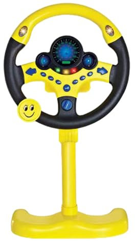 Fellflying Volant Simulé pour Enfant, Contrôleur De Conduite, Jouet D'éducation Précoce Électrique, Simulation Verticale, Cadeau D'éducation 25x49cm