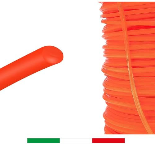 ARMERIAONLINE SINCE 1999 Bobina de hilo de desbrozadora profesional de nailon resistente reforzado para cortacésped de 3 mm 4 2,4 mm Tamaño: redondo 2,4 mm Bobina 405 m