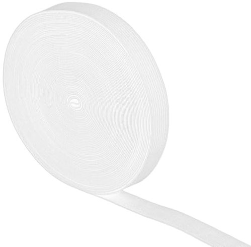 JIYIN 10 Meter Gummiband Nähen,Gummiband 1.5cm Breit Gummibänder zum Nähen Elastisches Einfassband Nähzubehör Hosengummi für Kleidung Hose(Weiß)