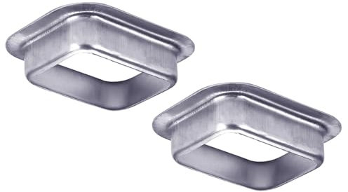 Mzcvriru Regenrinne, Fallauslauf, Aluminium, 7,6 x 10,2 cm, K-Stil, 2 Stück