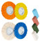 Erpmlyo 8Pcs 8Inch Airway Buffing Wheel Aluminum Wheel Polishing Kit Safe Flange in Diameter 5/8 Inch Arbor for Angle Grinder
