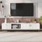 Jaxenor 180cm Long TV Unit, TV Stand Cabinet for Living Room, TV Media Units with Storage 2 Drawers 2 Doors, Modern Large Entertainment Unit TV Table for 75 inch Televisions (White)