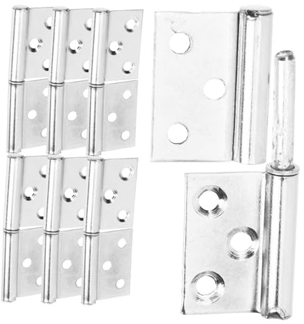 LIFKOME 12pcs Heavy Duty 304 Stainless Steel Detachable Flag Hinges for Doors Waterproof Slip Joint Hinges Suitable for Internal and External Use