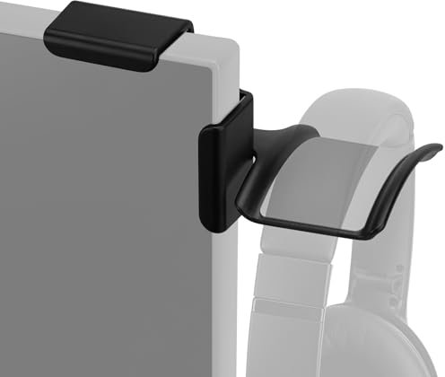 GEEKRIA Klemmbare Kopfhörerhalterung für Monitor, Bildschirmmontage, Gaming-Headset-Aufhänger, Haken, kompatibel mit Sennheiser, Bose, Beats, Razer, HyperX, Sony Kopfhörer