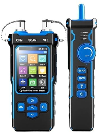 NF-8508 Network Cable Tester Optical Wire Meter Tracer LCD Digital Rechargeable Network Line Finder Wire,Positioning Tool
