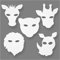 TeACH Me Masques d'animaux de la Jungle