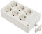 Solera 8106 - Base bipolar de 6 tomas, con T/T lateral 16A 250V. Material LH, blanco