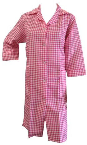 Ladies Full Length, Button Through Overalls, choice of colour and size, Uk only (WMS 36/38 inches, Red)