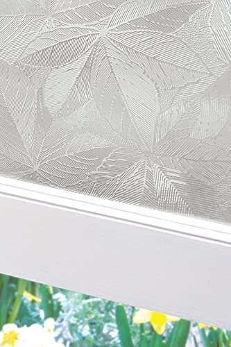 Artscape Elm 61 x 91 cm Window Film – Provides Decorative Privacy, Non-Adhesive, Textured Glass Pattern, UV Protection, Easy to Apply and Removable