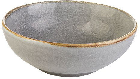 Müslischale Dessertschale Salatschüssel | Steinzeug | Grau | Ø 16,5 cm