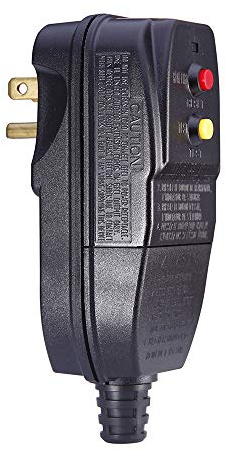 WELLONG Replacement GFCI Plug 15Amp 3 Prong 120V | for Pressure Washer Pool Pump etc., Circuit Breaker, Outdoor Waterproof, Auto-reset