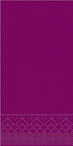 Mank Servietten aus Tissue 40 x 40 cm | 1/8- Falz Dinner Serviette | praktische Einmal-Serviette | 100 Stück | (Aubergine, 40 x 40 cm)