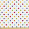 ABAKUHAUS Geometrisch Gewebe als Meterware, Pastell farbige Tupfen, Dicht Gewebter Stoff zum Nähen Polster Wohnaccessoires, 3M (148x300cm), Mehrfarbig Weiß