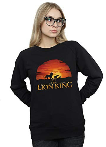 Disney Women's The Lion King Movie Sunset Logo Sweatshirt