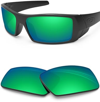 BlazerBuck Polycarbonat Polarisierte Ersatzgläser für Oakley Gascan - Smaragdgrün AR Beschichtet