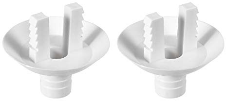sourcing map Acople Codo Conector Manguera Drenaje Aire Acondicionado para Unidades Mini Split y Piezas Unidad AC Ventana 28mm, 2 piezas