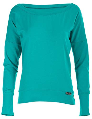 WINSHAPE Damen Freizeit Sport Dance Fitness Ws2 Longsleeve, Ocean-green, XS EU