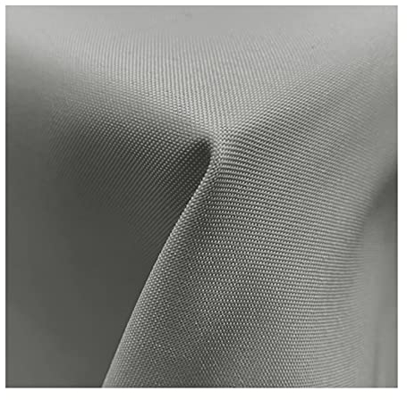 JEMIDI Tischdecke Ø 160 cm wasserabweisend - Gartentischdecke abwaschbar rund - Outdoor Tischdecke - Tischtuch mit Fleckenschutz - hellgrau