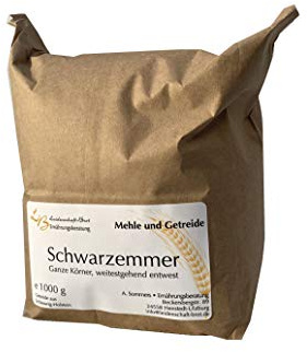 1000 g Emmerkörner, Schwarzemmer, teilweise entwest, keimfähig