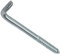 AERZETIX - Juego de 10 - Tornillo roscado para madera - Gancho en forma de L - Escarpia para atornillar - Ø8x100mm - Acero galvanizado - Metal - Bricolaje - Renovación - C44751