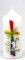 Osterkerze Weiß, mit Ostermotiv 15 x 6 cm - Tischkerze (3976)