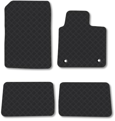 Renault Twingo (2007-2014) 3mm Rubber Car Mats | Tailored Fit Durable Floor Mats Full Coverage Protection Waterproof Accessories Easy Clean Anti Slip Made in the UK