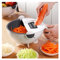 Vegetable Slicer Cutter Multi Blade Adjustable Mandoline Chopper Vegetables Julienne Slicer with Drain Basket Cheese Shredder Grater with Fruit Peeler