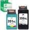 COLORETTO 350 XL 351 XL Druckertintenpatrone für HP 350XL 351XL für Deskjet D4260 Officejet J5780 J6410 Photosmart C5180 C4280 Wiederaufbereiteter Patrone(1 Schwarz,1 Farbe)