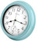 Orologio da giardino per esterni, impermeabile, vintage, orologio da parete con termometro, per piscina, giardino, patio, decorazione per la casa, 30 cm, color foglia di tè, per interni ed esterni