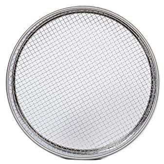 Tamis de sol de jardin – 25,4 cm – Tamis pour sable, roches, saleté, compost (écran en maille de 6,35 mm)