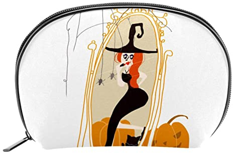 Trousse de maquillage pour femme avec fermeture éclair et motif chien, porte-monnaie, sac de voyage pour articles de toilette, Couleur 7, 19x5.5x13cm/7.5x2.2x5in, Trousse de maquillage