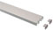 Interdeco Gardinenschienen vorgebohrt Silber-Grau 2-läufige Vorhangschienen aus Aluminium, Primax, 440 cm