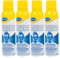 Scholl ExpertCare Deodorant-Schuhe, geruchsfrei, 48 Stunden mit frischem und leichtem Duft gegen schlechte Gerüche für alle Arten von Amphibien-Schuhen oder Stiefeln, streifenfrei, 4 Flaschen à 150 ml