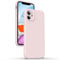 Supdeal Liquid Silicone Case for iPhone 11, [Flat Edge Design] [Camera Protection] [Anti Fingerprint] 4 Layers Protect Scratch Proof Anti Drop Microfiber Phone Cover, 6.1, Pink