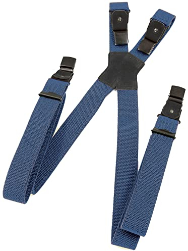 La Chasse Hosenträger mit extra starken Clips & Gummi Spezialhosenträger für Herren Trachtenaccessoires Trachtenhosenträger für Lederhosen (blau/marine)