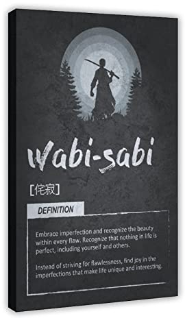 FISH DRAGATE Japanische Konzepte Wabi Sabi Erfolgskonzept Leinwand Poster Schlafzimmer Dekor Sport Landschaft Büro Zimmer Dekor Geschenkrahmen Stil 50 x 75 cm