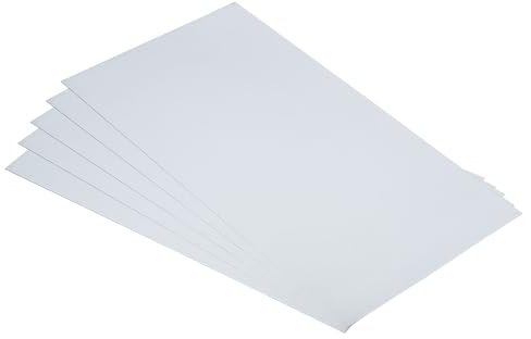 PATIKIL 5 Láminas de Acero Galvanizado, Placas de Acero Galvanizado de 18x10 cm y 0,5 mm de Grosor para Reparación de Tejados, Fijación, Manualidades y Proyectos de Bricolaje