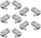 5 pares de bisagras pivotantes de acero inoxidable para puertas de vidrio oscilantes libres para puertas de vidrio oscilantes de 0.2 a 0.315 pulgadas (5-8 mm)