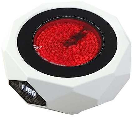 LeGDOr Estufa de cerámica eléctrica de 1000W, Mini Cocina de inducción pequeña, Totalmente automática, para el hogar, Agua hirviendo, Estufa de té de 220V