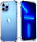 Captor Cover iPhone 13 Pro Max Trasparente in TPU Morbido e Silicone Flessibile, Antiurto, Shockproof, Paraurti, Assorbimento Urti, Anti Ingiallimento, Resistente per iPhone 13 Pro Max Cover