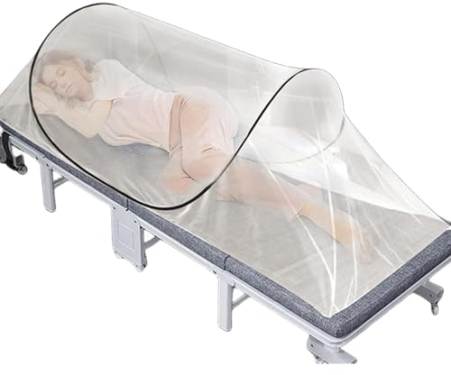 Generisch Faltbares Moskitonetz Für Einzelbett | Moskitonetz Bett Pop Up | Faltbares Bett Moskitonetz | Tragbares Reise Moskitonetz | Moskito Campingzelt Für Schlafzimmer Outdoor Camping