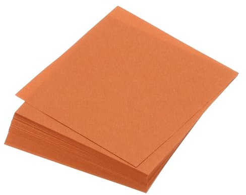 QUARKZMAN 100 Blatt Origami-Papier beidseitig orange-rot 10 x 10 cm 70 g/m² quadratisches Faltblatt für Kunsthandwerk, Anfänger, Geschenkdekoration