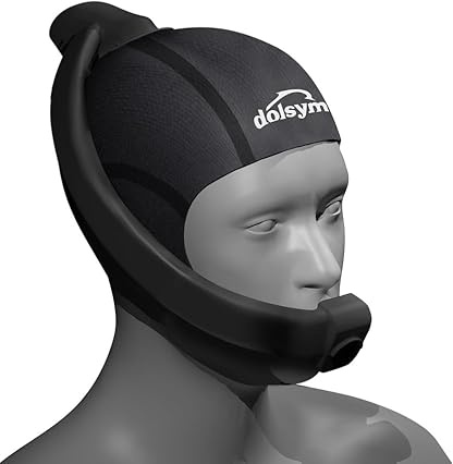 Dolsym Snorkel Tubo de Natación Integrado a Gorro de Neopreno Talla M